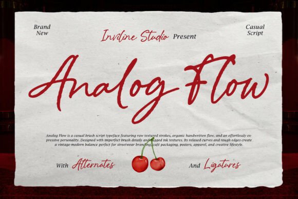 Analog Flow: A Handcrafted Font with Modern Soul