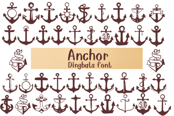 Anchor: A Playful Dingbat Font for Nautical Designs