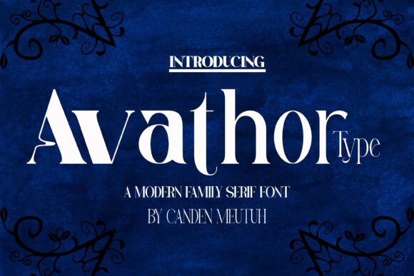 Avathor Type: Bold Retro Serif for Modern Design