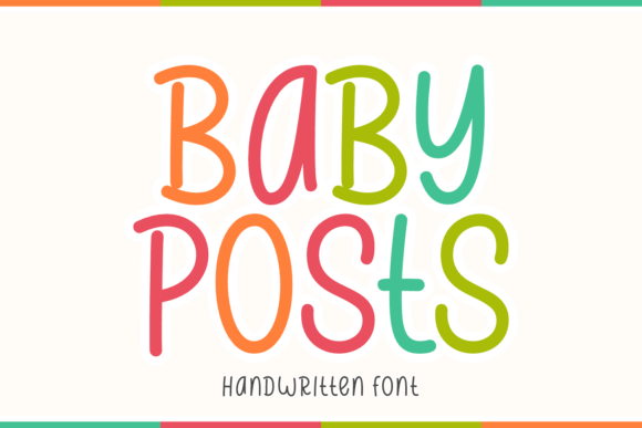 Baby Posts: A Charming Handwritten Font for Creative Designs