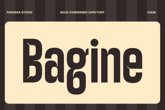Bagine: The Bold Condensed Font for Warm, Modern Branding