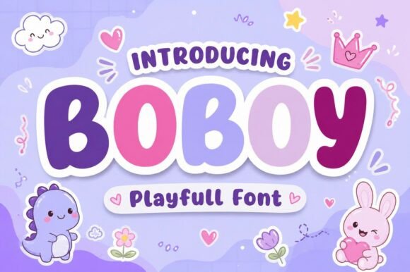 Boboy Font: A Cheerful Display Typeface for Friendly Designs
