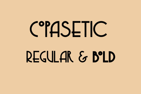 Copasetic: A Retro Sans Serif for Modern Designs