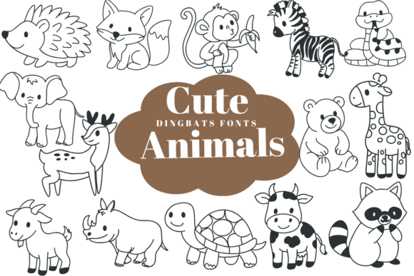 Cute Animals: A Charming Font for Creative Projects