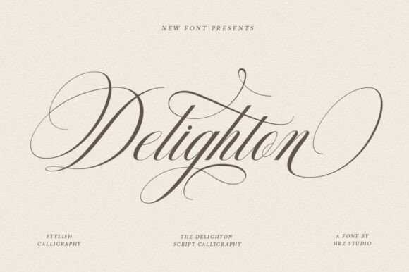 Delighton Script: Elegant Calligraphy for Modern Design