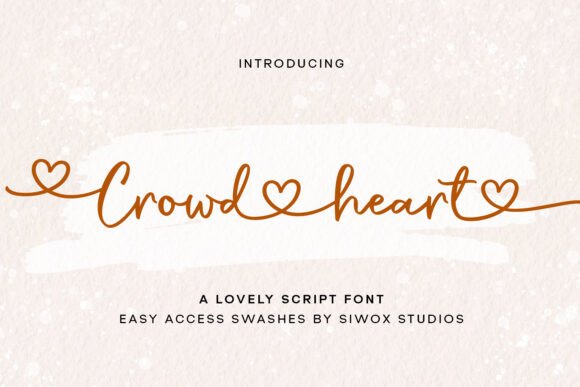 Discover Crowd Heart Script: A Touch of Handwritten Luxury