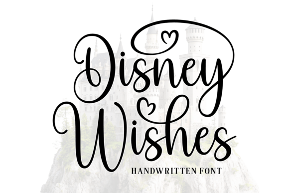 Disney Wishes: A Handwritten Font for Magical Designs