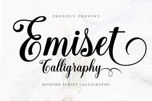 Emiset Calligraphy: A Handwritten Font with Natural Elegance