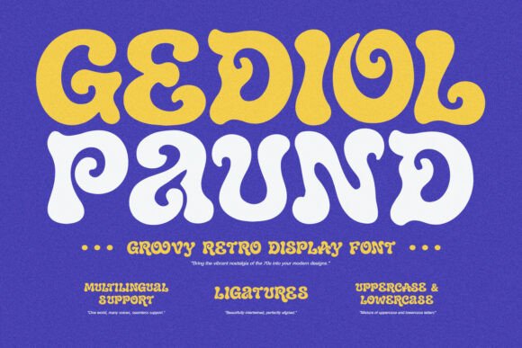 Gediol Paund: A Nostalgic 1970s Display Typeface