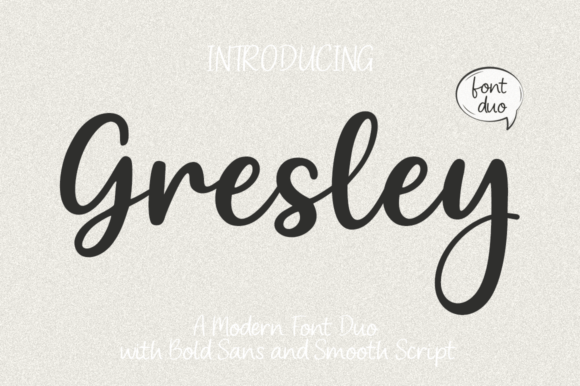 Gresley: A Contemporary Typeface Duo for Modern Design