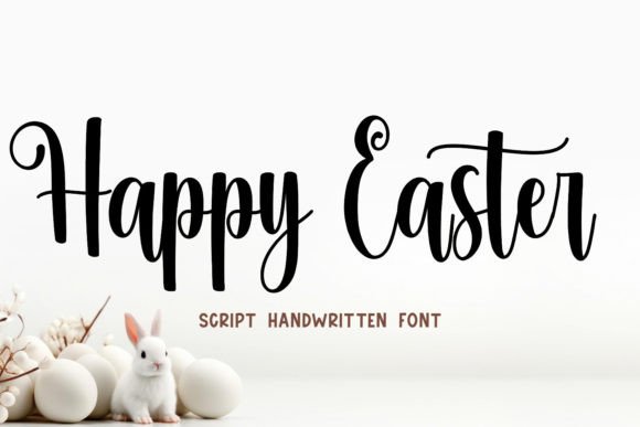 Happy Easter: A Whimsical Script Font for Festive Designs