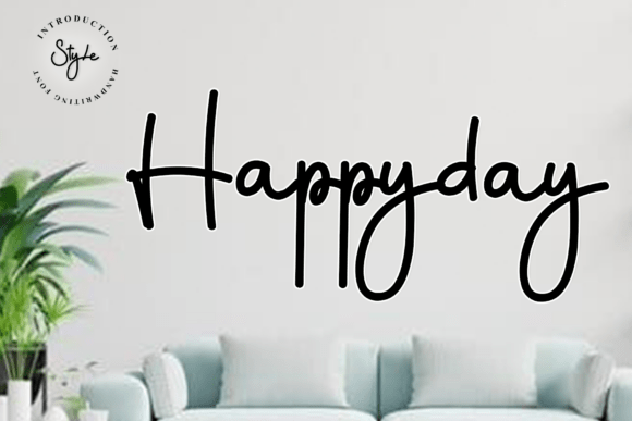 Happyday: A Modern Handwritten Font for Elegant Design
