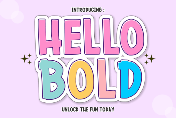 Hello Bold: A Fun, Bouncy Font for Creative Projects