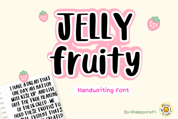 Jelly Fruity: Sweet & Playful Display Font for Fun Designs