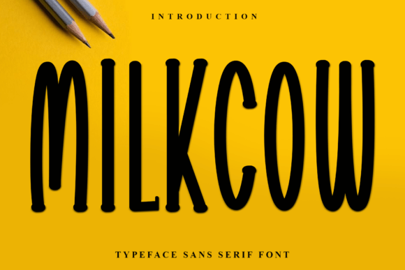 Milkcow: A Festive Typeface for Holiday Magic