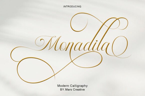 Monadila: Discover This Elegant Modern Calligraphy Font