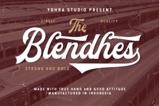 The Blendhes: Bold Vintage Script for Dynamic Designs