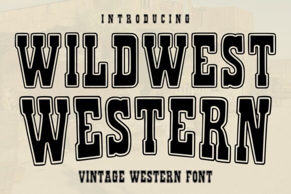 Wildwest Western: A Bold Vintage Typeface for Authentic Designs