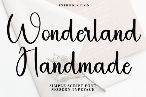 Wonderland Handmade: A Festive Typeface for Magical Designs